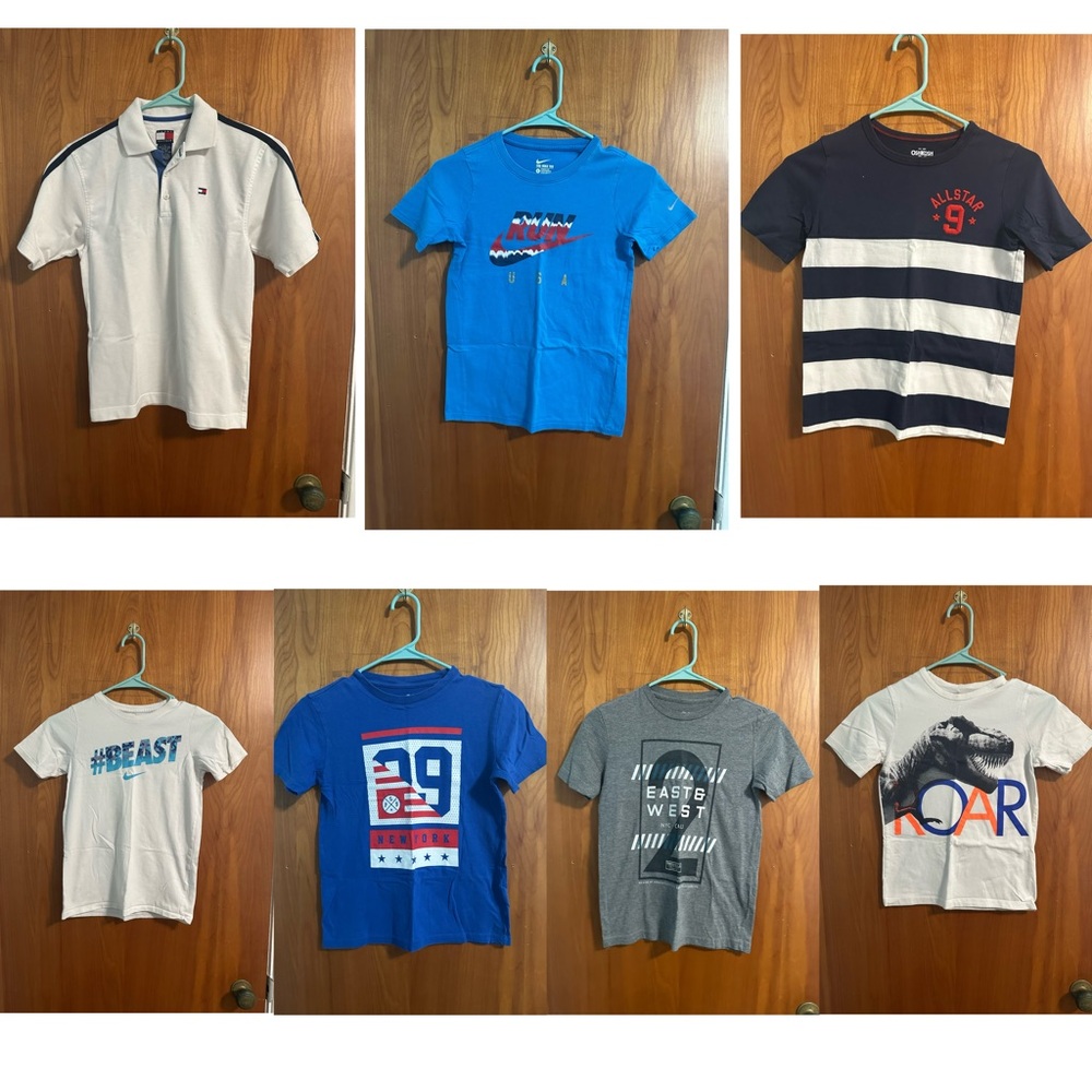 7 pieces of Boys' Short Sleeve tees Size 8